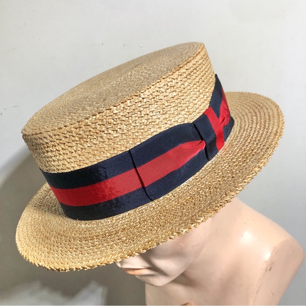 Austin Reed Straw Boater Hat - Picture 3 of 12